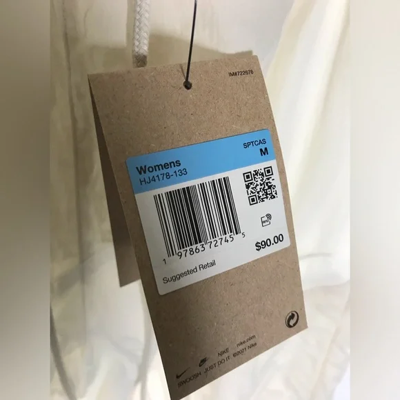 Nike sportswear women’s mid-rise loose woven  windbreaker sweatpants  med. - Picture 6 of 9